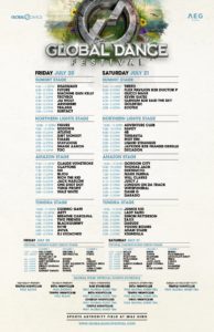 artist times for global dance festival